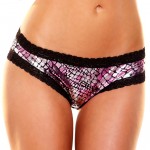Hustler Women Foil Sports Short Pink